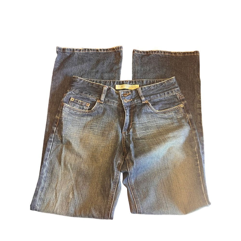 Express seffaro precision fit flare boot cut 8L long